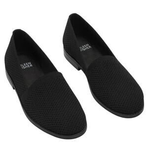 Eileen Fisher Demi Black Recycled Stretch Knit Loafer Shoes Slip On Size 8.5